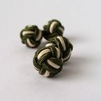  резина запонки (Knot Cuff Links кафф links Raver запонки запонки кнопка ) / moss green × шампанское 