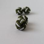  резина запонки (Knot Cuff Links кафф links Raver запонки запонки кнопка ) / moss green × белый 