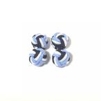  резина запонки (Knot Cuff Links кафф links Raver запонки запонки кнопка ) / Sky голубой × белый × темно-синий 