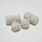 ゴムカフス(Barrel Cuffknots カフリンクス ラバーカフス カフスボタン)・ホワイト
