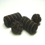ゴムカフス(Barrel Cuffknots カフリンクス ラバーカフス カフスボタン)・ショコラブラウン×ブラック