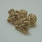 フラワーゴムカフス (Knot Cuff Links カフリンクス ラバーカフス カフスボタン) ゴールド