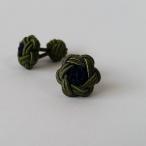  цветок узел резина запонки (Knot Cuff Links кафф links Raver запонки запонки кнопка ) moss green × темно-синий 