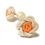 フラワーノットゴムカフス (FLOWER CUFFKNOTS ガムカフス)シャンパン×オレンジ
