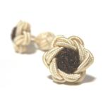 フラワーノットゴムカフス (FLOWER CUFFKNOTS ガムカフス)シャンパン×フレンチショコラ