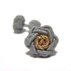  цветок узел резина запонки (Knot Cuff Links кафф links Raver запонки запонки кнопка ) жемчуг серый × French бежевый 