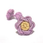  цветок узел резина запонки (Knot Cuff Links кафф links Raver запонки запонки кнопка ) light purple × Gold 