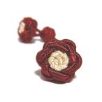  цветок узел резина запонки (Knot Cuff Links кафф links Raver запонки запонки кнопка ) wine red × шампанское 