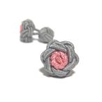  цветок узел резина запонки (Knot Cuff Links кафф links Raver запонки запонки кнопка ) жемчуг серый ×b- gun vi re