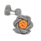  цветок узел резина запонки (Knot Cuff Links кафф links Raver запонки запонки кнопка ) жемчуг серый × orange 