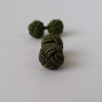  резина запонки (Knot Cuff Links кафф links Raver запонки запонки кнопка ) / moss green 