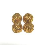  резина запонки (Knot Cuff Links кафф links Raver запонки запонки кнопка ) / Gold 