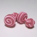 SNAIL CUFFKNOTS (Knot Cuff Links カフリンクス ラバーカフス カフスボタン) ブーガンヴィレ×ピンク