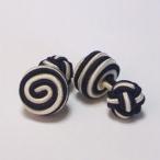 SNAIL CUFFKNOTS (Knot Cuff Links カフリンクス ラバーカフス カフスボタン) ネイビー×シャンパン