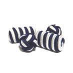  резина запонки (Barrel Cuffknots кафф links Raver запонки запонки кнопка )* темно-синий × белый 