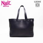 ロエベ LOEWE トートバッグ レザー アナグラム イースト ウェスト ネイビー