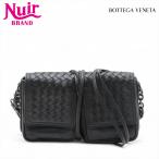 ショッピングヴェネタ ボッテガヴェネタ BOTTEGAVENETA ショルダーバッグ イントレチャート ナッパレザー レザー ブラック【中古】