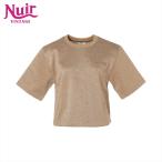 【大幅値下げ！】 フェンディ FENDI 半袖シャツ 裏起毛 スウェット ラメ XS ロゴ ゴールド【中古】