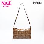 ショッピングフェンディ フェンディ FENDI ショルダーバッグ ズッキーノ PVC ブラウン【中古】