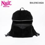 ショッピングバレンシアガ バレンシアガ BALENCIAGA リュック・デイパック レザー スエード ロック ブラック【中古】