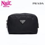 プラダ PRADA ポーチ ナイロン トライアングル ロゴ ブラック