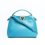 フェンディ FENDI ハンドバッグ ミニ スモール ピーカブー レザー 2way グリーン