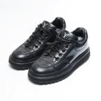 ショッピングVUITTON ルイ・ヴィトン LOUIS VUITTON スニーカー ダービー モノグラム ローカット 5 1/2 25cm レザー ブラック