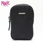 ショッピングＧＧキャンバス グッチ GUCCI ポーチ GGキャンバス シガレットケース キャンバス ブラック【中古】