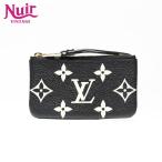 ルイ・ヴィトン LOUIS VUITTON コインケース 2024年製 バイカラー モノグラム アンプラント ポシェット クレ ブラック【中古】