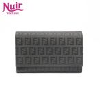 フェンディ FENDI 長財布 ズッキーノ キャンバス ブラック【中古】