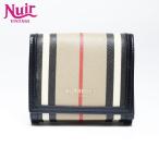 ショッピングバーバリー バーバリー BURBERRY 三つ折り財布 PVC ノバチェック ブラウン【中古】