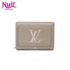 ルイ・ヴィトン LOUIS VUITTON 二つ折り財布 モノグラム アンプラント ポルトフォイユ クレア ベージュ【中古】