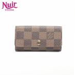 ルイ・ヴィトン LOUIS VUITTON キーケース 2004年製 ダミエ ミュルティクレ4 ブラウン【中古】
