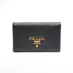 プラダ PRADA カードケース レザー ロゴ ブラック