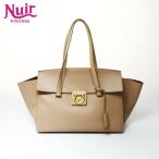 サルヴァトーレフェラガモ Salvatore Ferragamo ハンドバッグ ガンチーニ レザー ベージュ【中古】