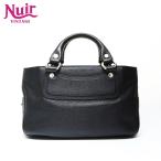 セリーヌ CELINE ハンドバッグ レザー ブーギー レザー ブラック【中古】