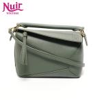 ショッピングLOEWE ロエベ LOEWE ハンドバッグ パズルバッグ スモール クラシックカーフ アナグラム グリーン【中古】