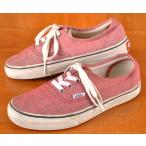 USA план VANS Vans Authentic подлинный парусина deck shoes оскфорд красный парусина JPN23.0cm