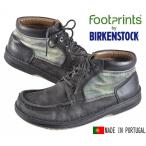 BIRKENSTOCK ビルケンシュトック / FOOTPRINTS / OSAKA オオサカ / モックトゥ アンクルブーツ / ブラック×チェック ヌバックレザー / EUR41 JPN26.5cm