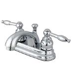 Kingston Brass KB2601KL Two Handle 4 in. Centerset Lavatory Faucet with Retail Pop-up [並行輸入品]