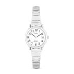 [女性用腕時計]Timex Women's T2H371 Quartz Easy Reader Watch with White Dial Analo