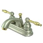 Kingston Brass KB2609KL Two Handle 4 in. Centerset Lavatory Faucet with Retail Pop-up