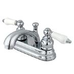 Kingston Brass KB2601PL Two Handle 4 in. Centerset Lavatory Faucet with Retail Pop-up