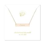 She Believed She Could So She Did Graduation Name Bar Necklace