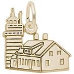 Rembrandt Charms 10K Yellow Gold Quoddy Head Lighthouse Charm Pendant
