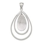 Ryan Jonathan Fine Jewelry Sterling Silver and Textured Teardrop Pendant