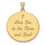 Ryan Jonathan Fine Jewelry Gold Plated Sterling Silver Love You to The Moon