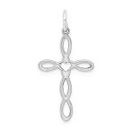 Ryan Jonathan Fine Jewelry Sterling Silver Designed Cross Pendant