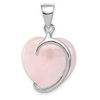 Ryan Jonathan Fine Jewelry Sterling Silver Rose Quartz Pendant