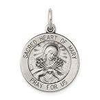 Ryan Jonathan Fine Jewelry Sterling Silver Antiqued Sacred Heart of Mary Me